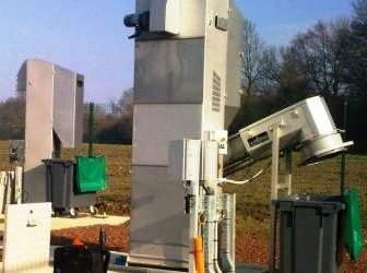 Deux dégrilleurs sur une station d’épuration