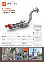 Ficha de producto de la lavadora-prensa Propress
