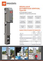 folleto criba de barras verticales sg400