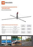 folleto de aspersores de lecho bacteriano