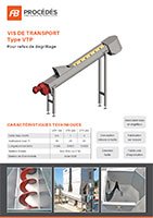 tornillo de transporte de folletos 