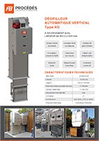 folleto pantalla de barras verticales xg